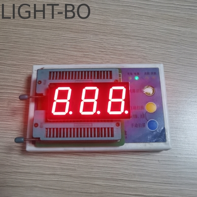Bom preço. Display LED de catodo vermelho ultra brilhante de três dígitos e sete segmentos para exibição externa on-line