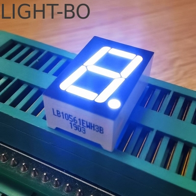 Bom preço. Display LED de 7 segmentos de dígito único Anodo comum branco para indicador digital on-line