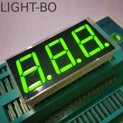 Bom preço. Triple Digit 0,56 polegadas 7 Segmento LED Dispiay Super Brilhante Amarelo Verde on-line