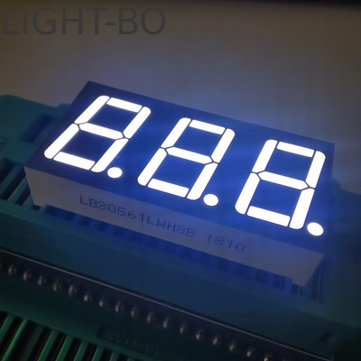 Bom preço. Display LED de superfície cinza-branca ultra brilhante 7 segmentos 3 dígitos 14,2 mm Cátodo comum para controlador de temperatura on-line