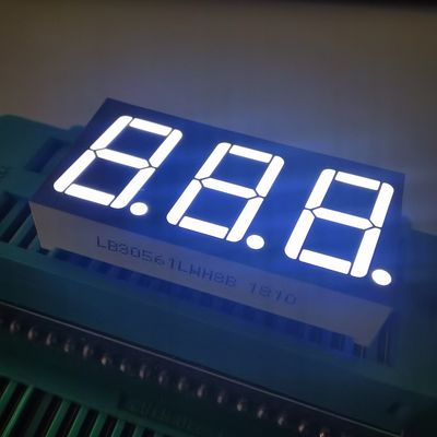 Anodo Comum Superfície Cinzenta Branca Ultra Brilhante 7 Segmento 3 dígitos 14,2 mm LED Display para Controlador de Temperatura