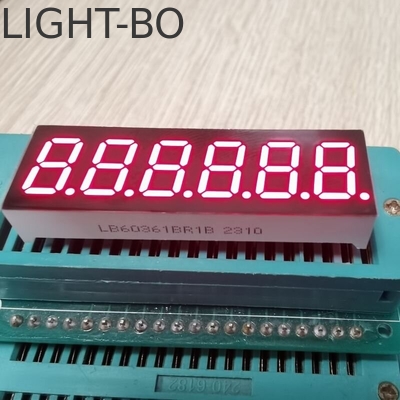 Bom preço. Super brilhante vermelho 7 segmentos LED Display 6 dígitos 0,36 polegadas Anodo comum on-line