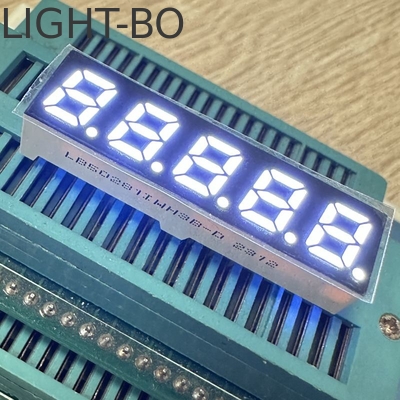 Bom preço. 5 dígitos 7 mm 7 segmentos LED Display Anodo comum Ultra Branco Brilhante para conversor de frequência on-line