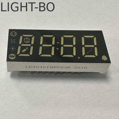 Display LED de 4 dígitos e 7 segmentos, multicolor de cátodo comum, para painel de controlo do frigorífico