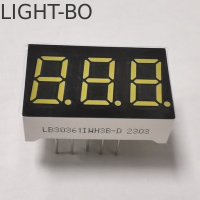 Ultra-brilhante branco 3 dígitos 7 segmentos LED Display 0,36 