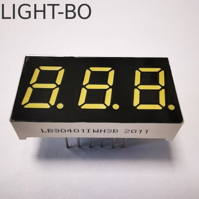 Bom preço. Display de LED de segmento triplo branco7 Cátodo comum para indicador de temperatura on-line