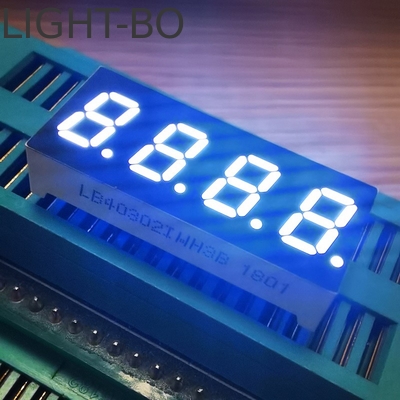 Bom preço. Display LED de 7,62 mm 4 dígitos 7 segmentos branco Anodo comum para indicador de temperatura on-line