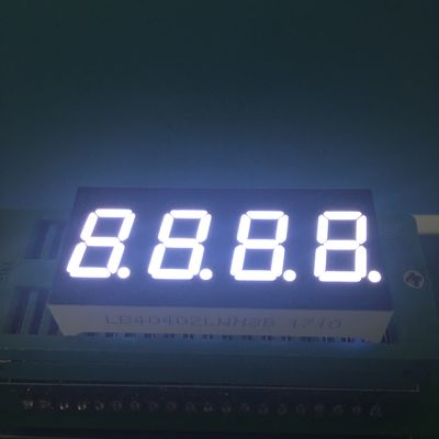 Ultra-brilhante branco 4 dígitos 0,4 polegadas 7 Display LED de segmento de cátodo comum para painel de instrumentos