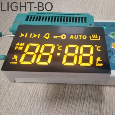 Ultra Amber LED Display 7 Segmento 4 dígitos Cátodo comum para 4 teclas de toque Forno incorporado