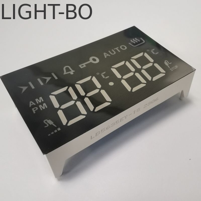Exibição LED 7 Segmento Ambar Ultra Brilhante 4 dígitos Anodo comum para 4 teclas de toque Forno embutido