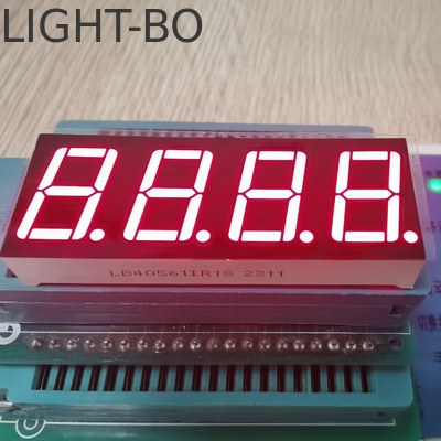 Bom preço. 4 dígitos 14,2 mm Alto brilho vermelho 7 segmentos LED Display Anodo comum para controle de temperatura on-line