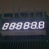 Display LED de 7 segmentos branco 6 dígitos 9,2 mm Cátodo comum para temporizador de contagem decrescente digital