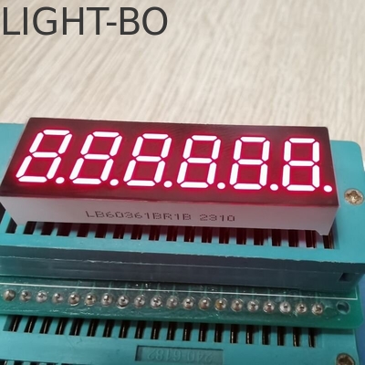 Bom preço. Alto brilho vermelho 7 segmentos LED Display 6 dígitos 9,2 mm Cátodo comum para contador de tempo digital on-line