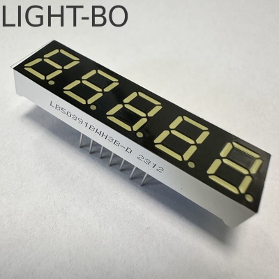 Ultra Branco 7 Segmento LED Display 5 dígitos 0,39 polegadas Anodo comum para indicador digital