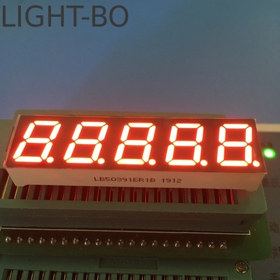 Bom preço. 7 segmentos LED Display 0,39 polegadas 5 dígitos Cátodo comum vermelho super brilhante para conversor de frequência digital on-line