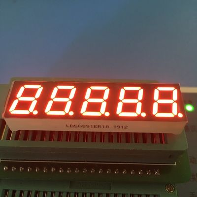 Super brilhante vermelho 7 segmentos LED Display 0,39 polegadas 5 dígitos Anodo comum para conversor de frequência digital