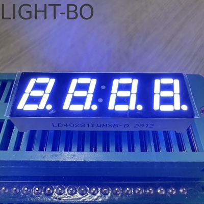 Display LED branco 7 mm 4 dígitos 7 segmentos Anodo comum para painel multimétrico