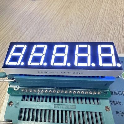 Display LED a 7 segmentos de 0,56 polegadas e 5 dígitos de alto brilho com ânodo comum para controle de processo