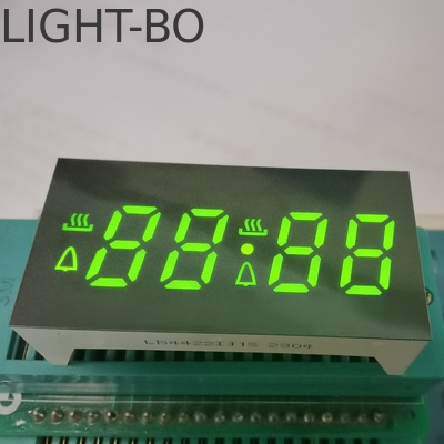 Display LED de 4 dígitos e 7 segmentos com catodo comum verde super brilhante para fogão a gás