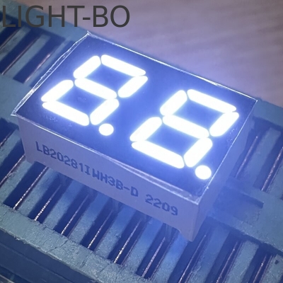 Alto vermelho brilhante 2 dígitos 7mm 7 segmentos LED Display Cátodo comum para eletrodomésticos
