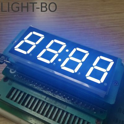 Display de relógio LED de 4 dígitos e 7 segmentos Anodo comum Branco 14,2 mm para temporizador digital