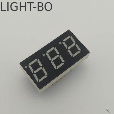 Bom preço. Display LED de 7 segmentos de cor laranja personalizado com catodo comum de três dígitos on-line