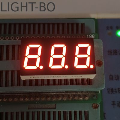 0.4 polegadas Ultra Bright Red 7 Segment LED Display Anodo comum de três dígitos