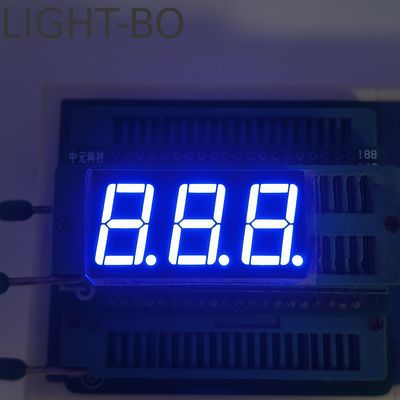 Bom preço. Ultra Bright Blue 7 Segmento LED display 3 dígitos Cátodo comum on-line
