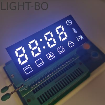 Display de LED de forno de sete segmentos com catodo comum ultra brilhante branco para controle de forno