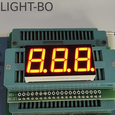 Bom preço. Ultra brilhante Superfície Vermelha Comum Caode LED Display 7 Segmento 3 dígitos 14.2mm para controlador de temperatura on-line