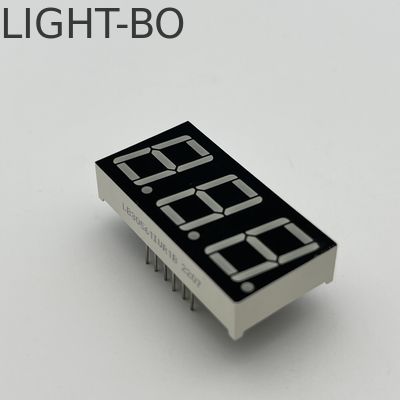 Display LED de superfície vermelho ultra brilhante 7 segmentos de 3 dígitos 14,2 mm para controlador de temperatura