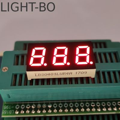 0.4in CC 3-Digit 7-Seg LED, Ultra Bright Red Display para o indicador de temperatura