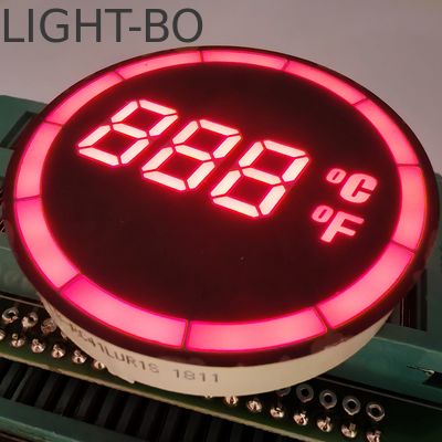 Bom preço. Controlador de Display LED de 7 Segmentos com Cátodo Comum Redondo para Temperatura on-line