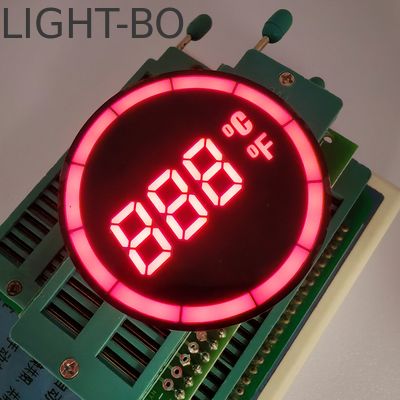 Bom preço. Controlador de display de temperatura LED de 7 segmentos com ânodo comum redondo on-line