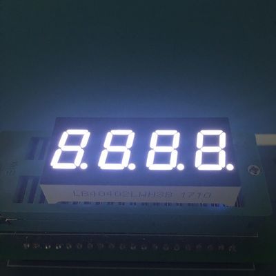 4 dígitos 0,4 polegadas 7 segmentos Ultra-branco LED Display Anodo comum para monitoramento preciso do instrumento