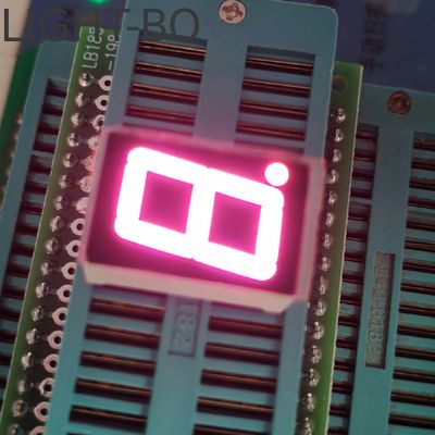 Display LED rosa ultra brilhante de 7 segmentos e um único dígito de 14,2 mm (0,56