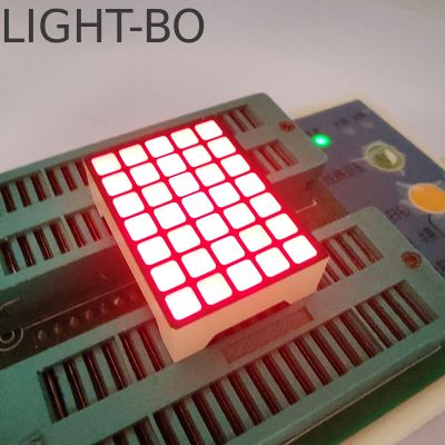 Display LED Matriz de Pontos Quadrada 5*7 Vermelho Super Brilhante para Indicador de Andar de Elevador