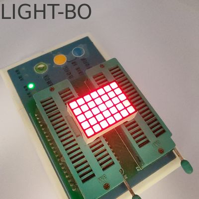 Display LED de matriz DOT quadrada 5*7 vermelho super brilhante para indicador de piso de elevador