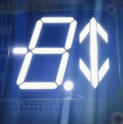 Display LED de 7 segmentos + seta branco ultra brilhante de 1,2 polegadas para indicador de andar de elevador 40*46mm