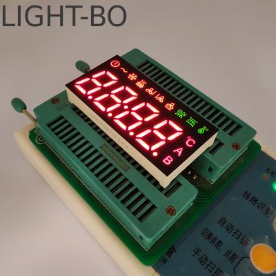 Display LED de 7 segmentos de 4 dígitos Verde/Vermelho para controlador de ar condicionado