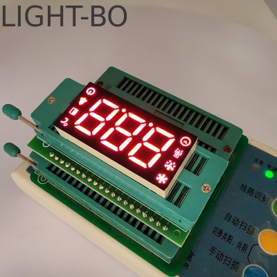 Display LED de 7 segmentos de 3 dígitos vermelho para controlador de geladeira