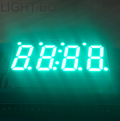 Verde puro 0,49 polegadas 4 dígitos 7 segmentos LED Display Cátodo comum para controlador de temperatura