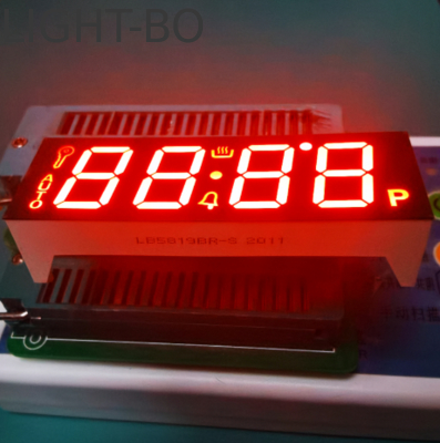 Visor LED de 7 segmentos de 4 dígitos Ultra Vermelho Ânodo Comum para controlador de temporizador de forno