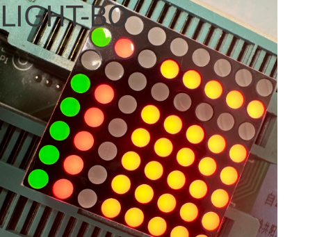 Bom preço. Eficiência do estabilizador de ecrã LED Bicolor Vermelho/Verde 3mm 8*8DOT Matriz para sinais em movimento on-line