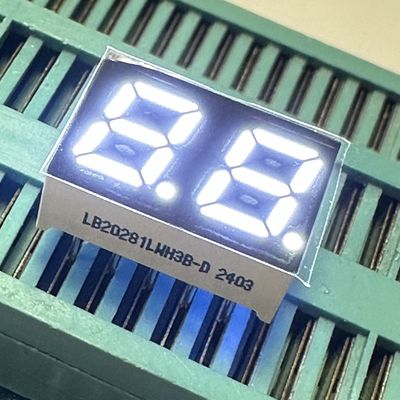 Bom preço. Super Branco Brilhante 2 dígitos 7mm 7 Segmento LED Display Cátodo Comum para Eletrodomésticos on-line