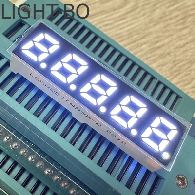 Bom preço. 5 dígitos 7 mm 7 segmentos LED Display Anodo comum Ultra Branco Brilhante para conversor de frequência on-line
