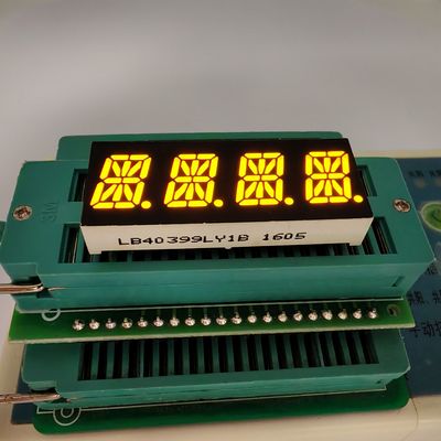 Bom preço. 4 Digit 16 Segment Yellow Alphanumeric LED Display for Instrument Panel on-line