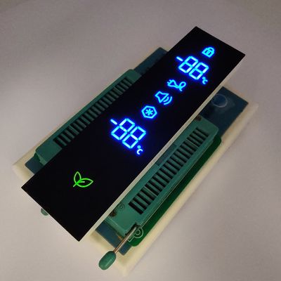 Bom preço. Visor LED Ultra Azul/Verde de 7 segmentos para Controladores de Geladeira on-line
