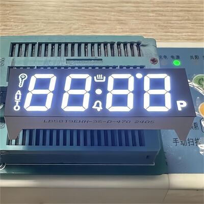Display LED Ultra Branco 7 Segmentos 4 dígitos Cátodo Comum para Forno 58,2*19mm