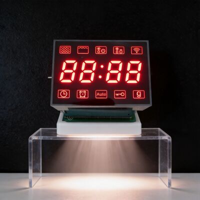 Display LED de 4 dígitos de vermelho ultra brilhante personalizado para microondas digitais e equipamentos de medição eletrônica
